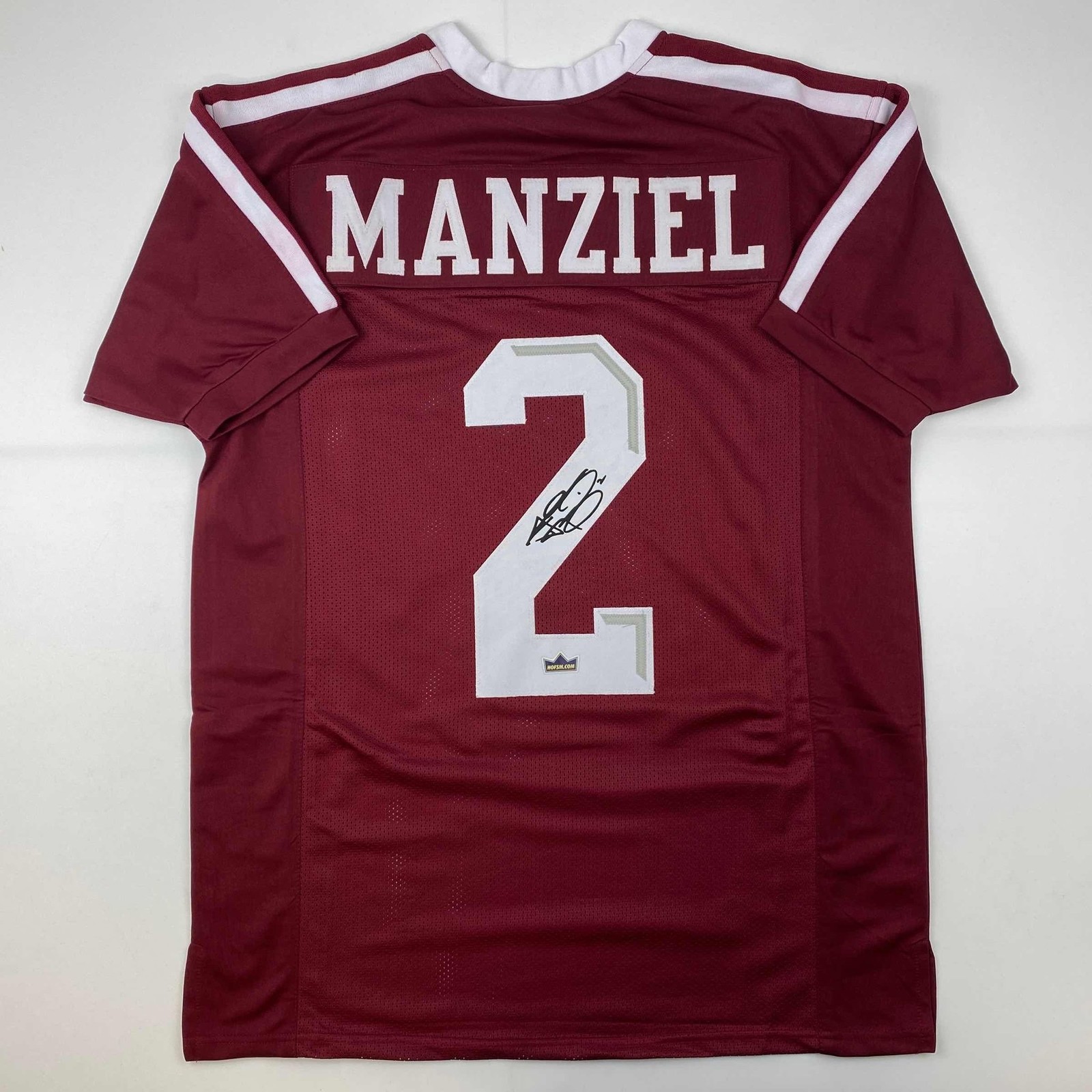 Facsimile Autographed Johnny Manziel Texas A&M Maroon Jersey Men's XL Facsimile Autographed Johnny Manziel Texas A&M Maroon Jersey Men's XL