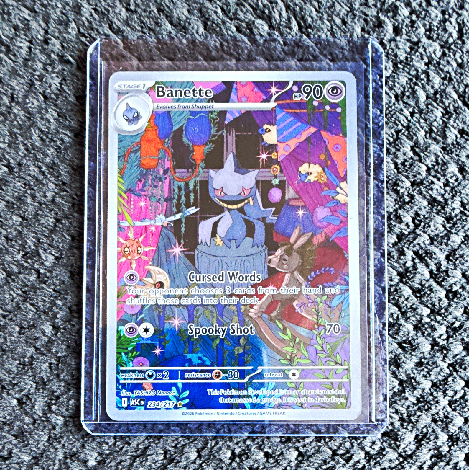 Pokémon Banette 234/217 Astral Radiance Full Art Holo Rare 90 HP English 2022 Pokémon Banette 234/217 Astral Radiance Full Art Holo Rare 90 HP English 2022