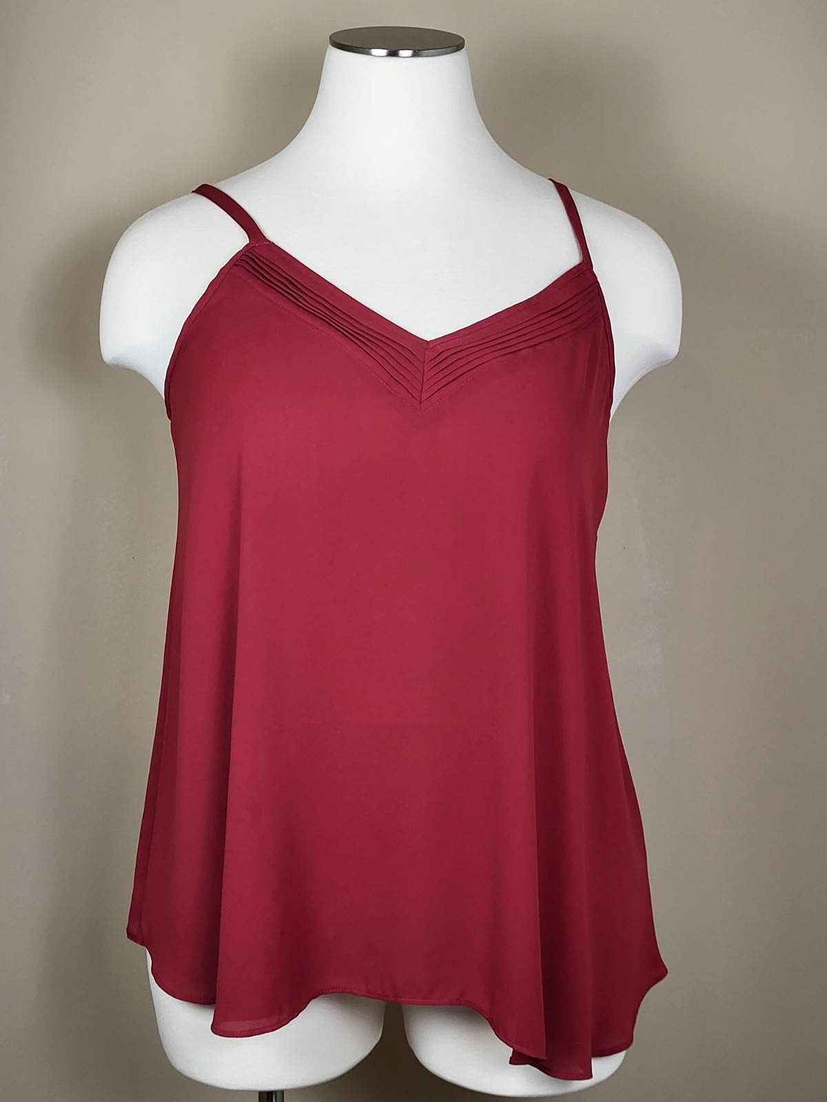 Torrid Size 1 Sophie Georgette Swing Cami Red XL Torrid Size 1 Sophie Georgette Swing Cami Red XL
