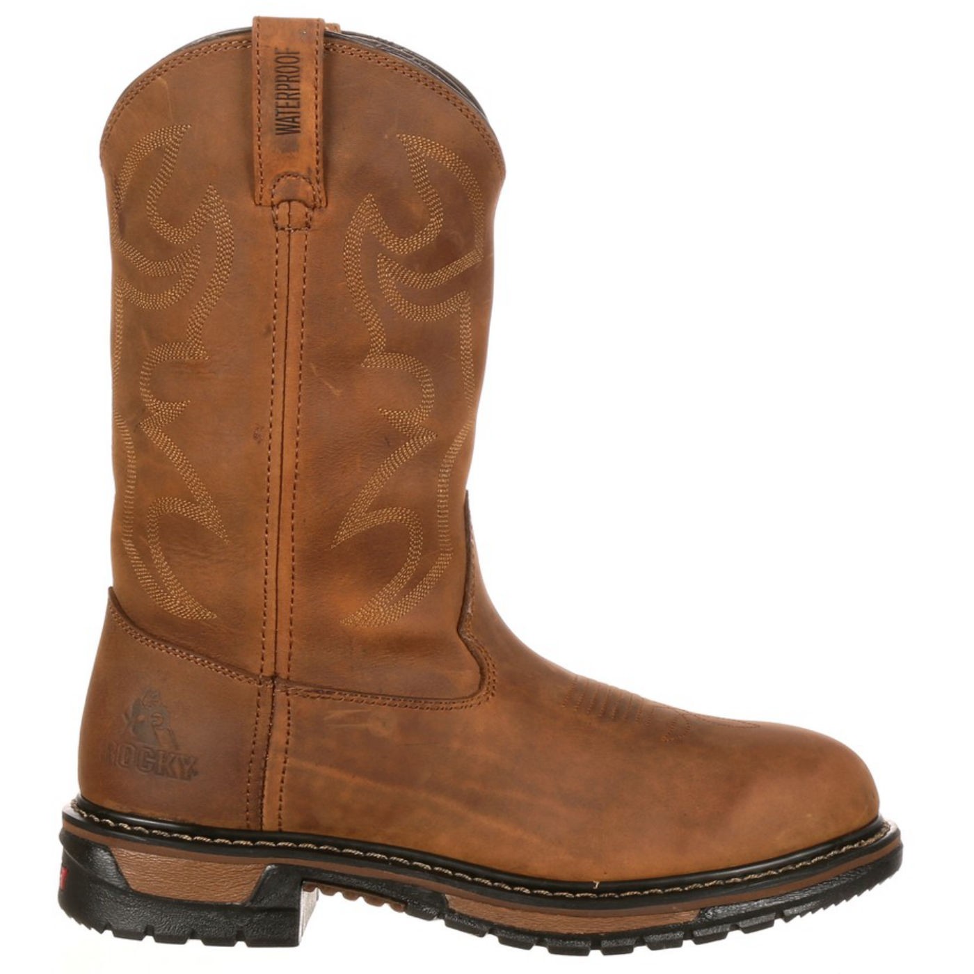 Rocky Original Ride Branson Roper Waterproof Western Boots for Men - FQ0002733