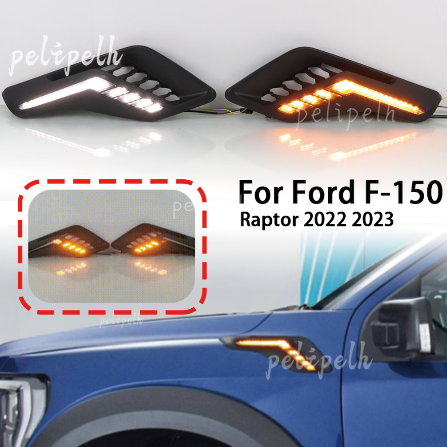 LED Dynamic Side Fender Marker Light W/ Turn Signal For Ford F-150 Raptor 22-23 LED Dynamic Side Fender Marker Light W/ Turn Signal For Ford F-150 Raptor 22-23