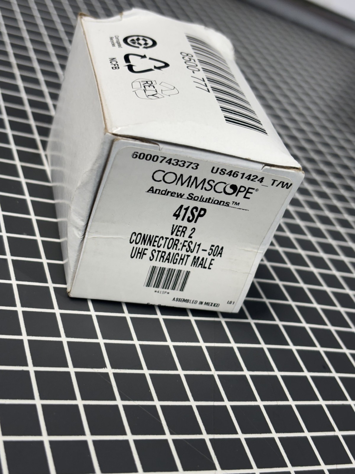 CommScope Andrew Solutions 41SP RF Connector FSJ1-50A UHF Straight Male CommScope Andrew Solutions 41SP RF Connector FSJ1-50A UHF Straight Male