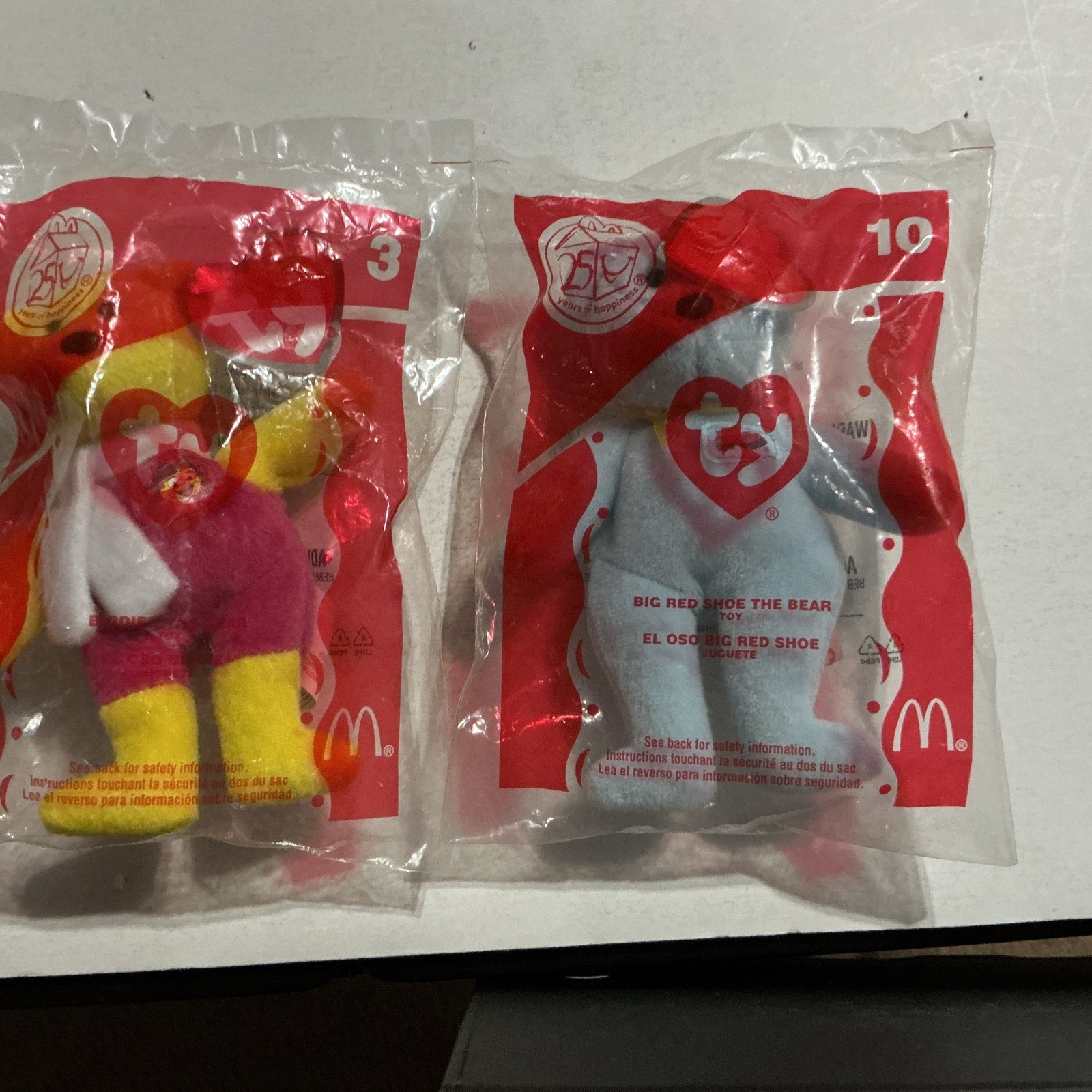 Vintage 2004 “Ty” Teenie Beanie Babies #3 & #10 McDonald’s Happy Meal Toys Vintage 2004 “Ty” Teenie Beanie Babies #3 & #10 McDonald’s Happy Meal Toys