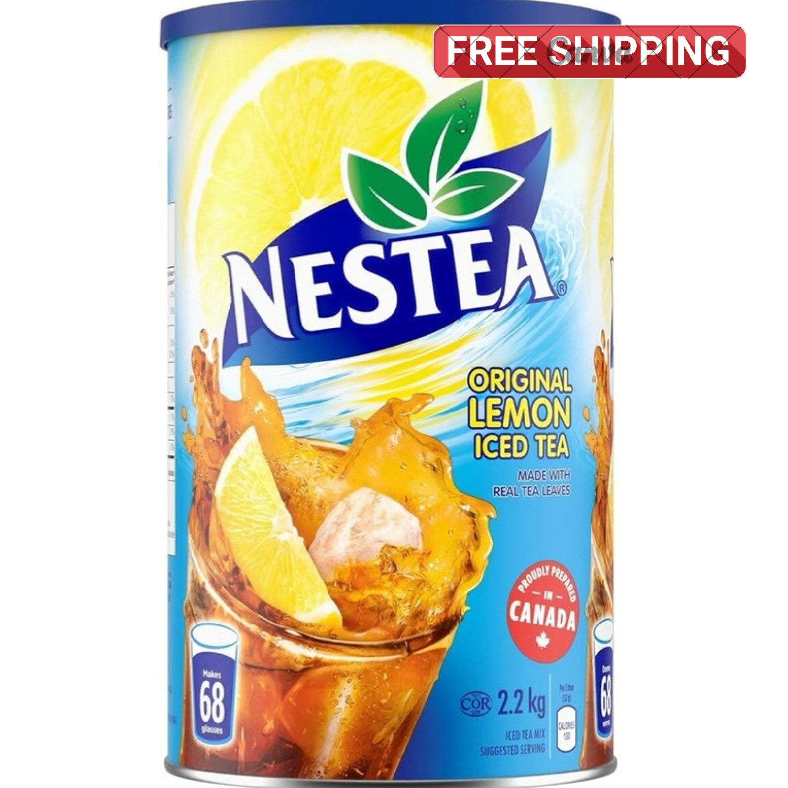 NESTEA Original Lemon Iced Tea Mix 2.2kg Canister Drink Powder - 