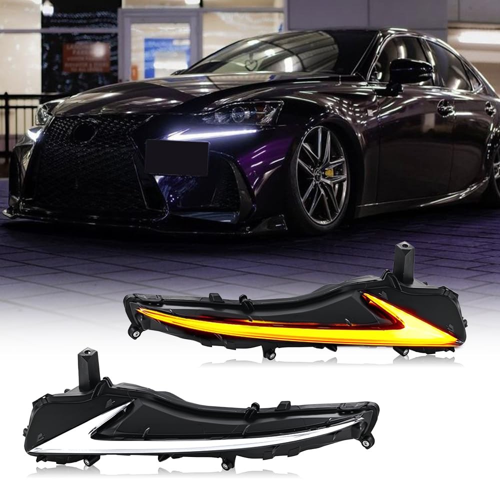 LED DRL Assembly for Lexus IS250 IS350 IS300 2017-2020 Sequential Turn Signal