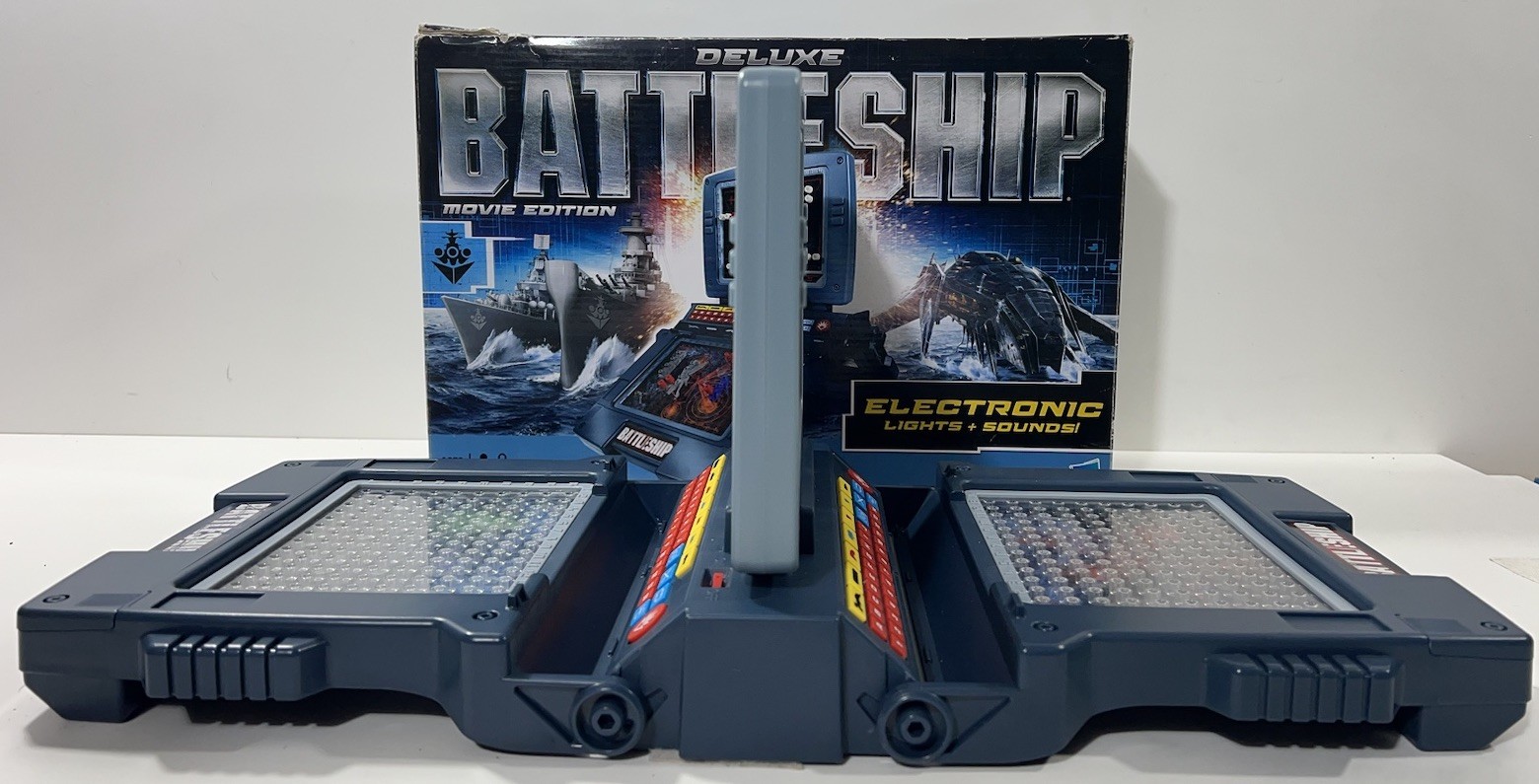 Deluxe Battleship Movie Edition Electronic TESTED WORKS Hasbro 2012 Sea Battle