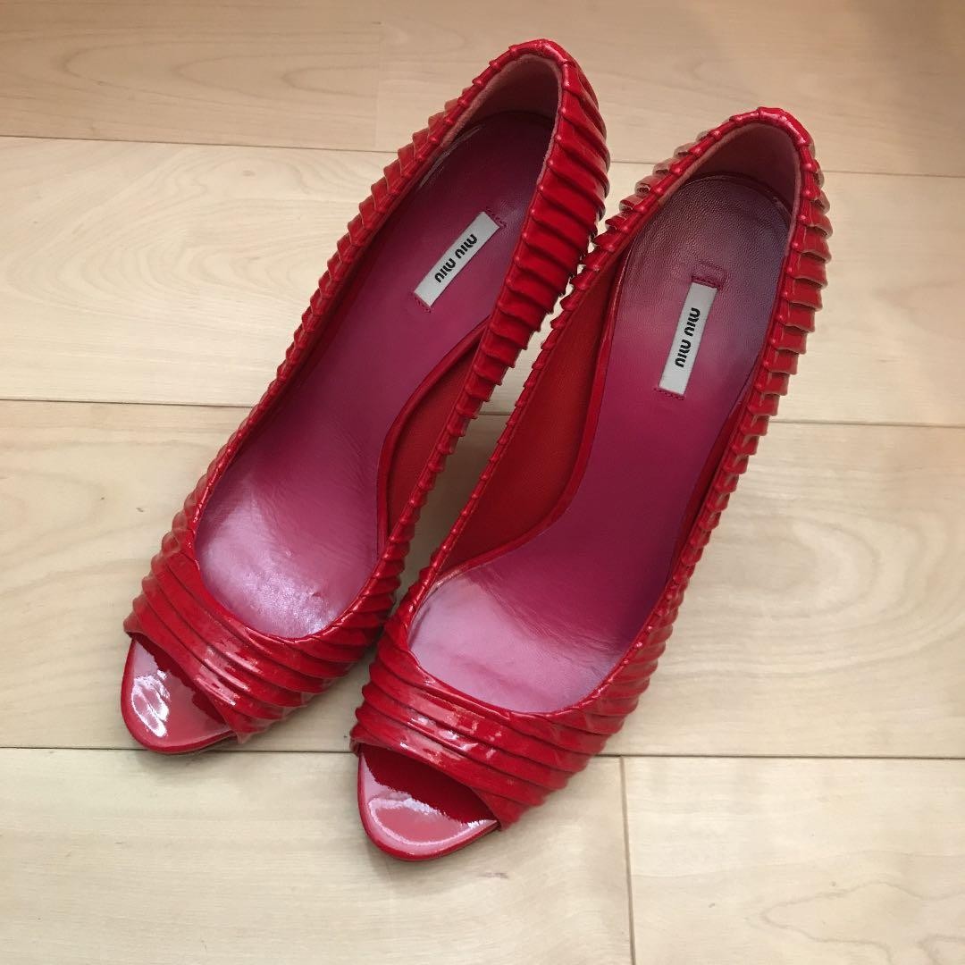 Rare Miu Miu Pumps Size 38 EU Heels Beautiful Condition Worn Once