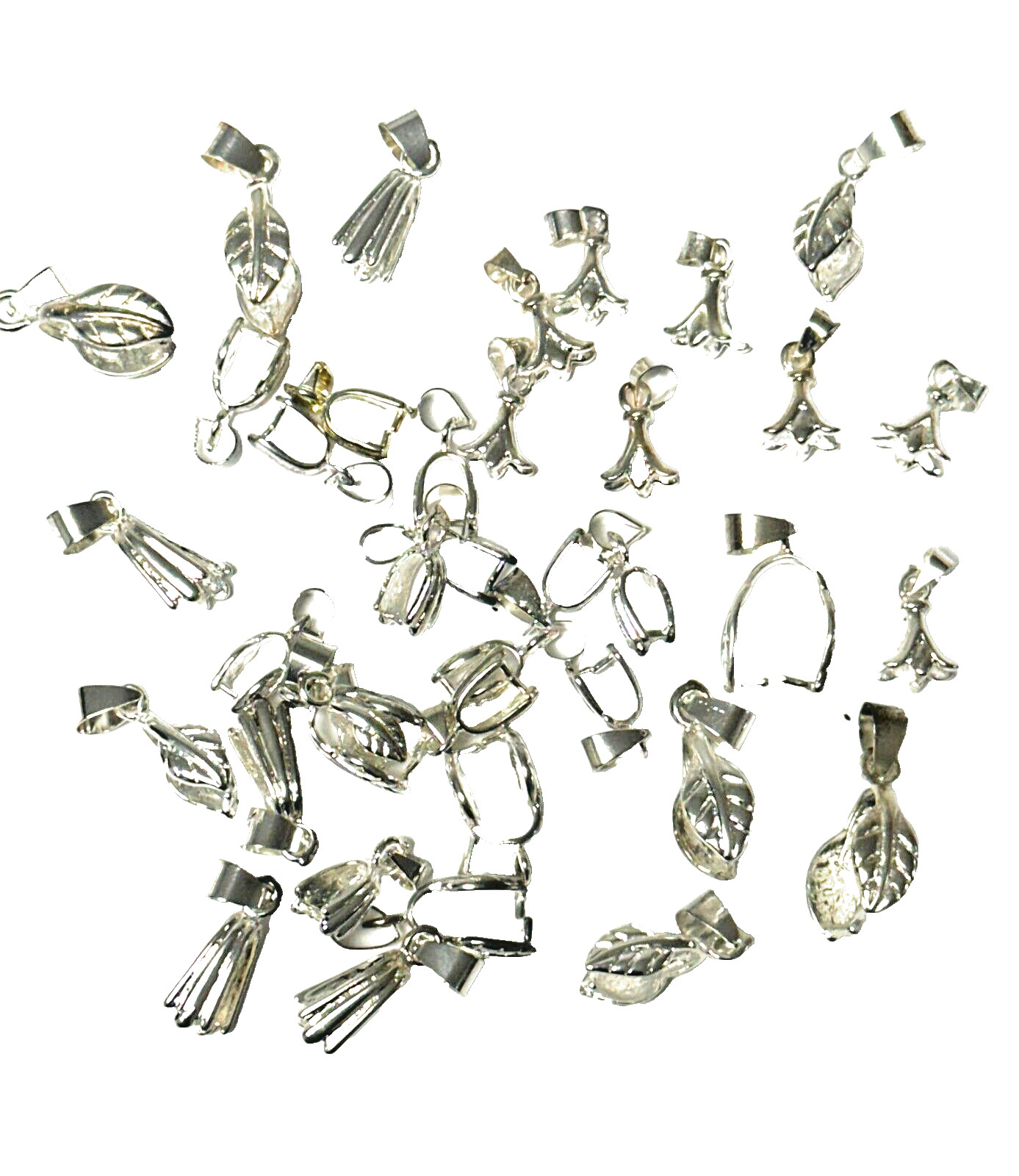 Beadalon Silver Tone PINCH BAIL KIT CONTAINS 42 PIECES TOTAL Beadalon Silver Tone PINCH BAIL KIT CONTAINS 42 PIECES TOTAL