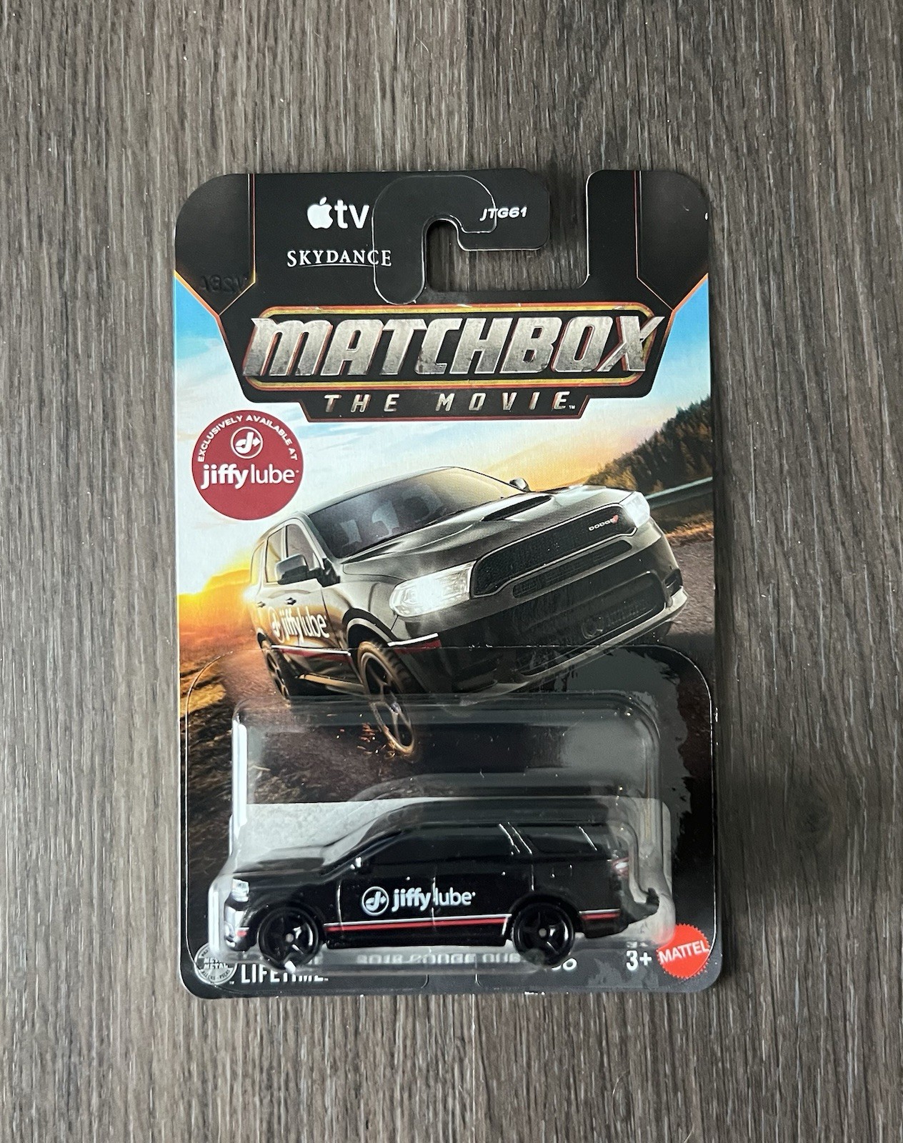 Matchbox The Movie 2018 Dodge Durango Jiffy Lube Black 1:64 Diecast Unopened