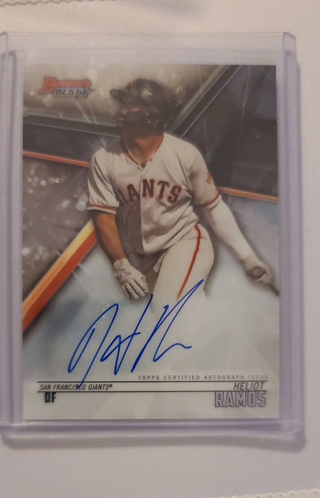 2018 Bowman\'s Best - Best of 2018 Autographs Heliot Ramos #B18-HR (AU, RC)