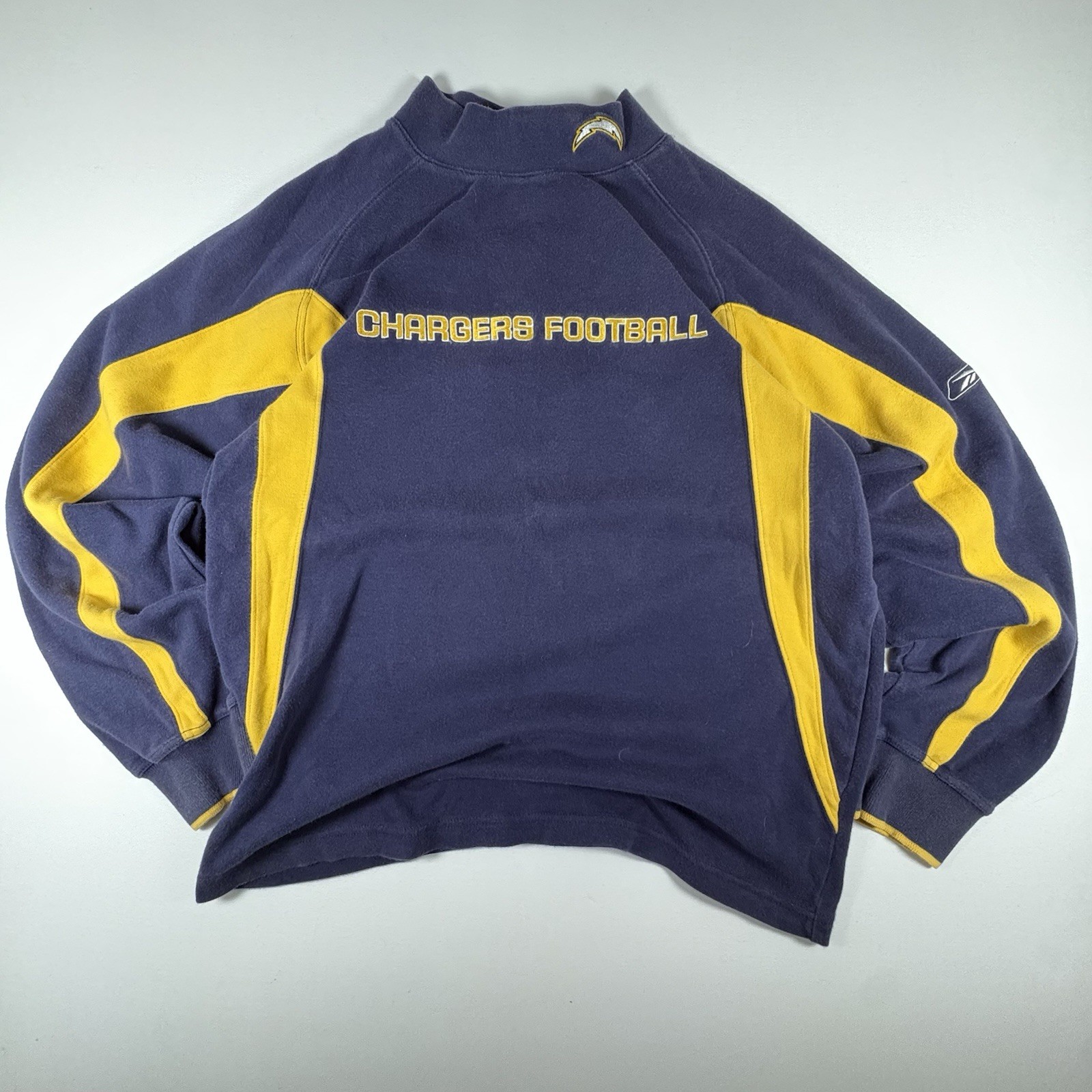 Awesome Vintage Reebok San Diego Chargers NFL Pullover Mock Neck Sweatshirt M Awesome Vintage Reebok San Diego Chargers NFL Pullover Mock Neck Sweatshirt M