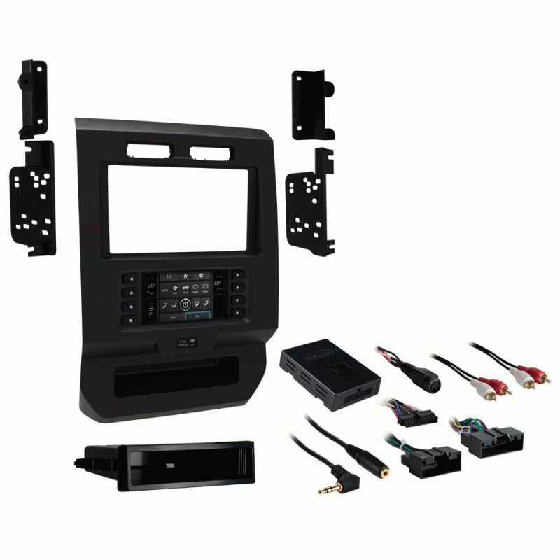 METRA 99-5834CH / S-DIN or D-DIN RADIO DASH KIT FOR 2015-2022 FORD F-150/250/350 METRA 99-5834CH / S-DIN or D-DIN RADIO DASH KIT FOR 2015-2022 FORD F-150/250/350