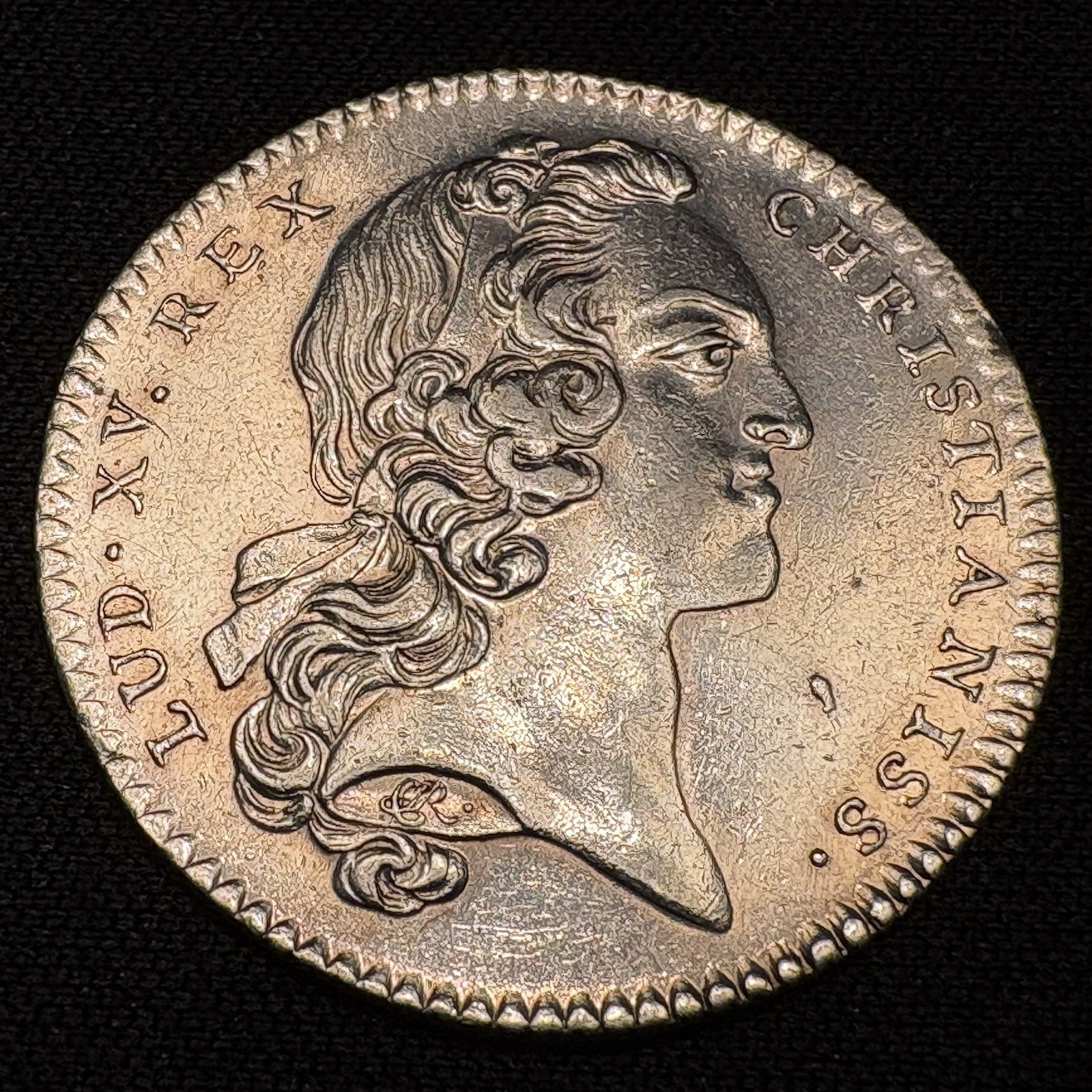 1720 France Louis XV Silver Jeton Coin 1700s Royal Notaries Paris