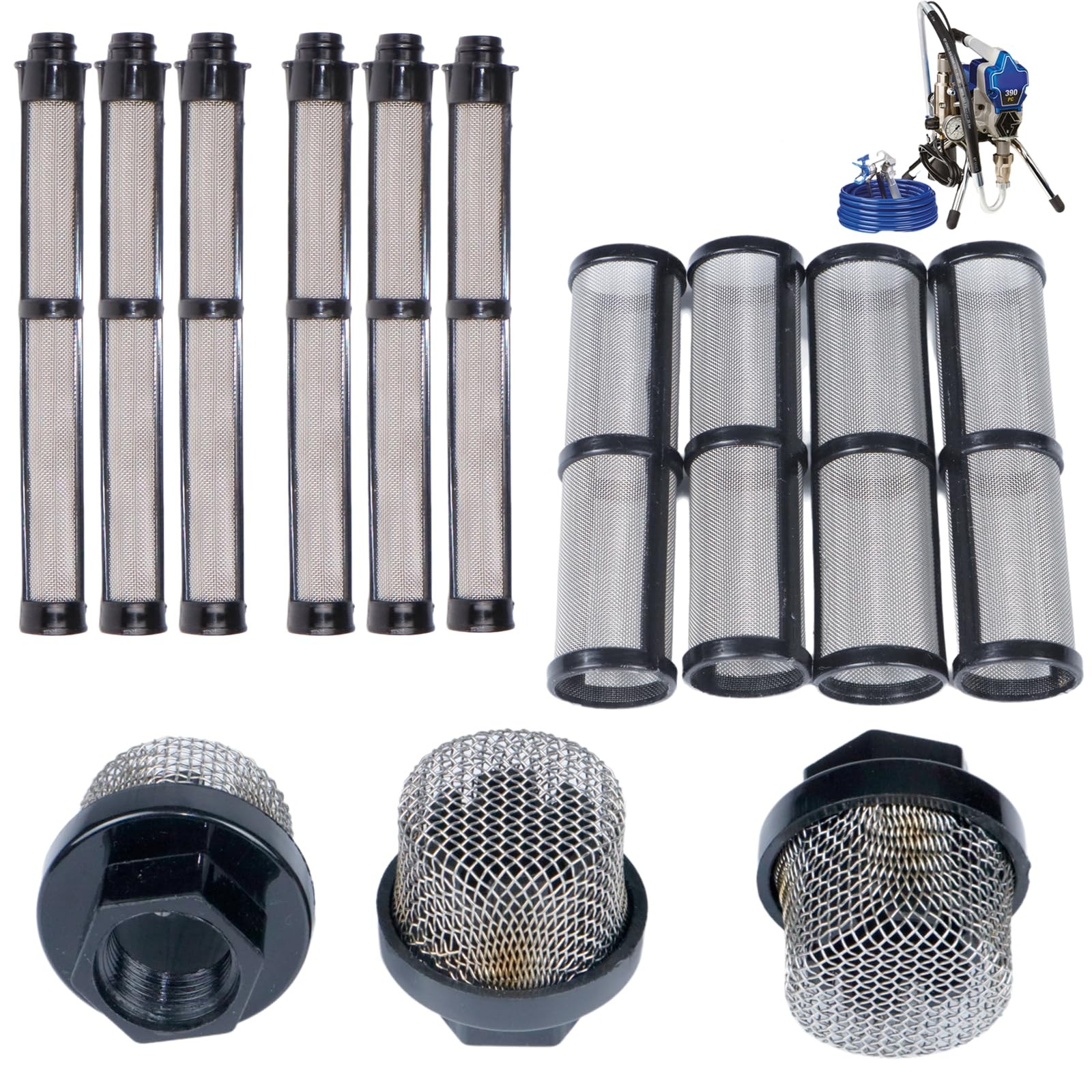 (3+4+6) Packs Airless Spray Filter Set 246385 246384 287032 Compatible with Grac (3+4+6) Packs Airless Spray Filter Set 246385 246384 287032 Compatible with Grac