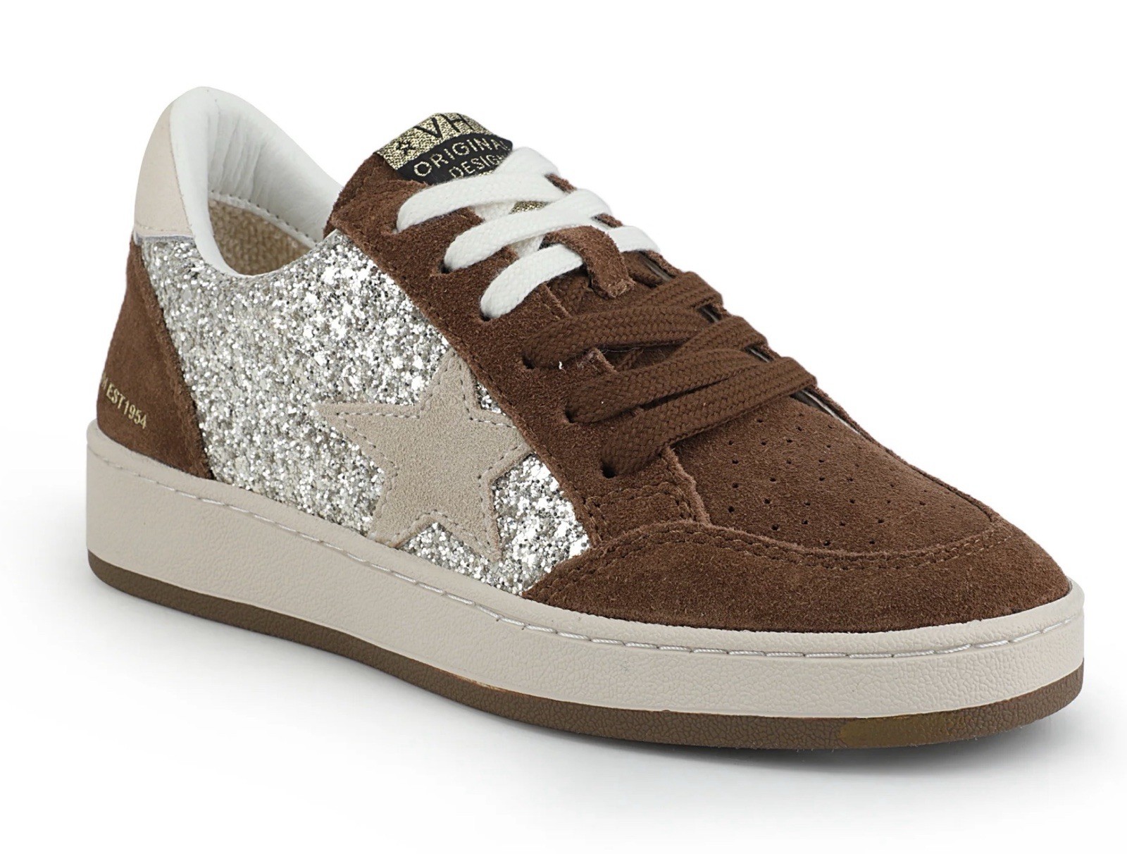 Vintage Havana Denisse Woman’s Sneaker Brown Glitter Multi With Star Size 9 NIB Vintage Havana Denisse Woman’s Sneaker Brown Glitter Multi With Star Size 9 NIB