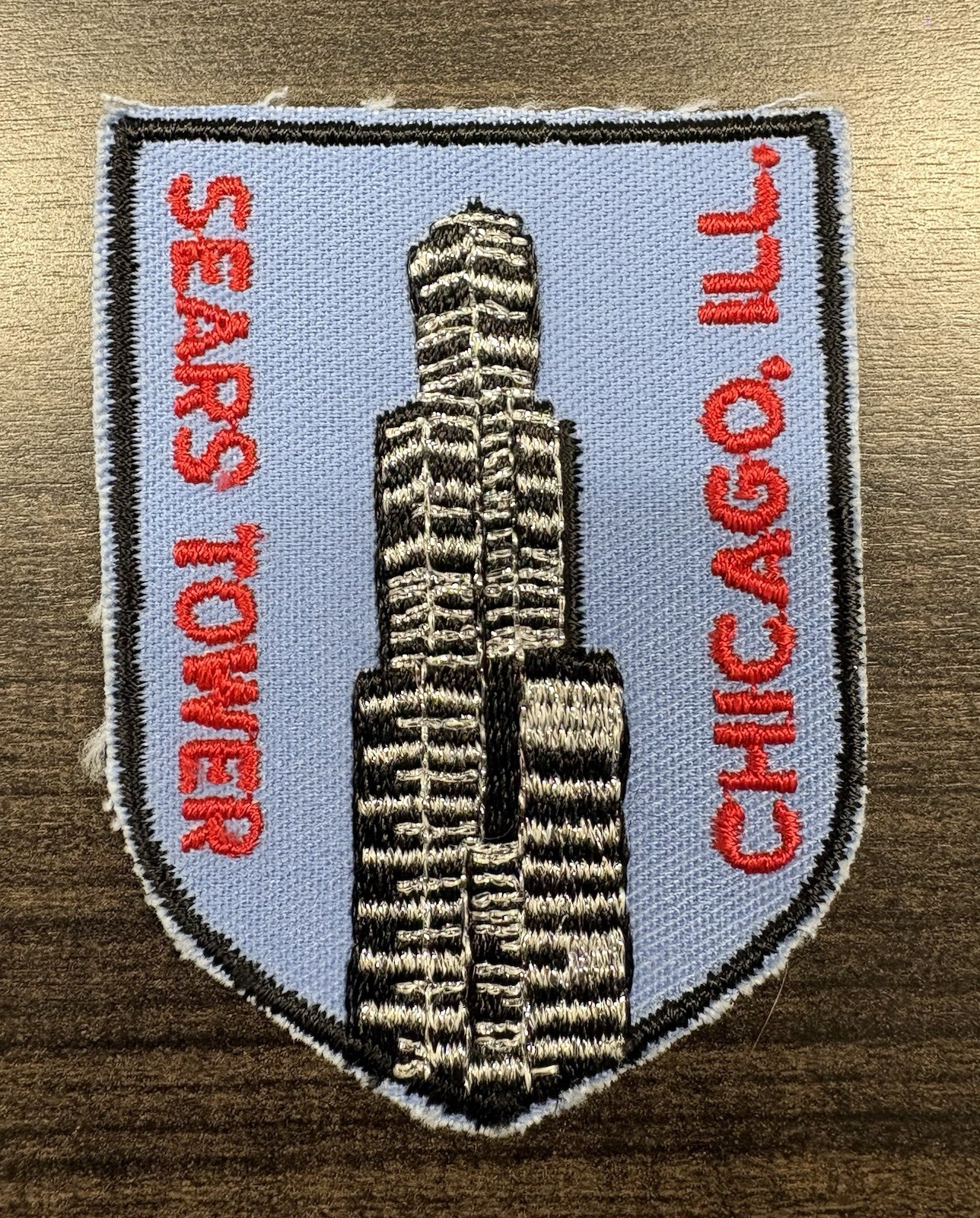 Vintage Voyager Sears Tower Patch Chicago Illinois Travel Embroidered (New)