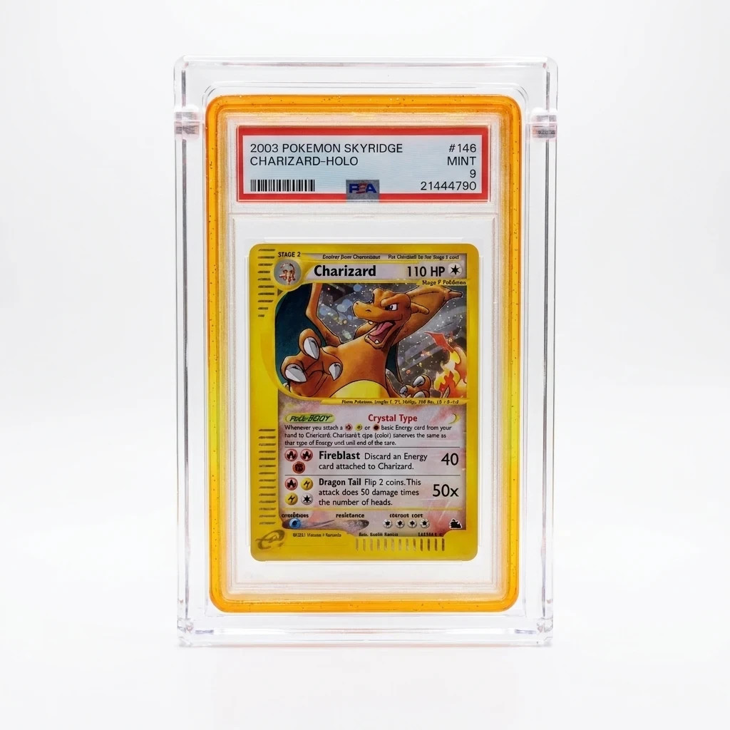 PSA CGC Graded Card Slab Acrylic Magnetic Display Case Clear UV Bumpers