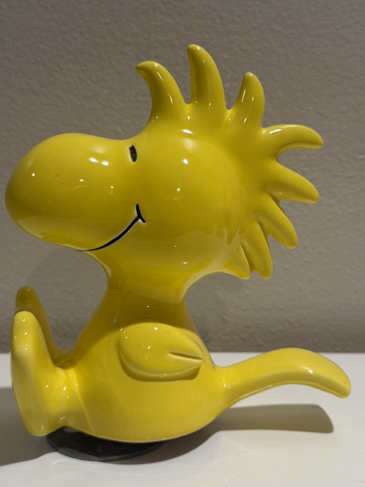 Schmid Peanuts Woodstock Ceramic Music Box 1972 Works Schmid Peanuts Woodstock Ceramic Music Box 1972 Works