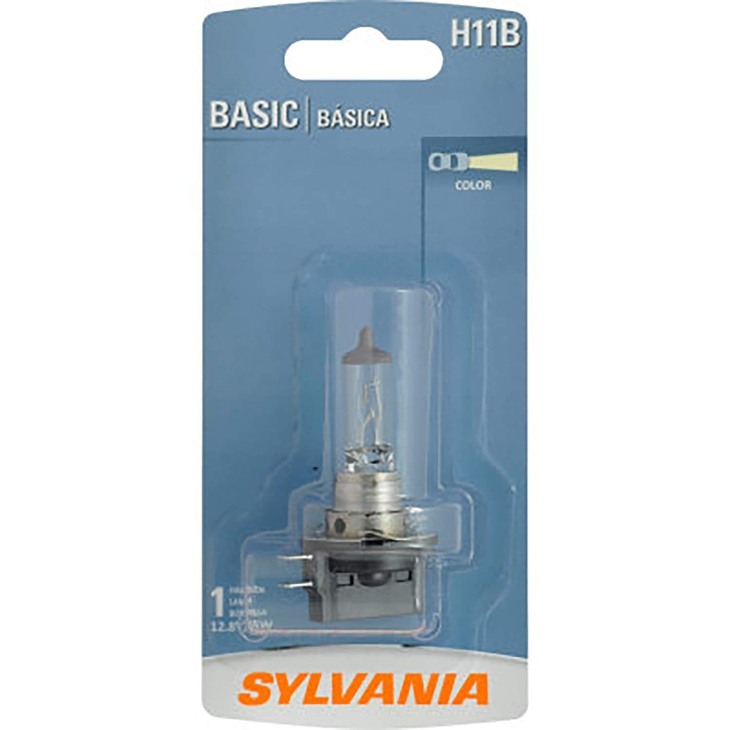 SYLVANIA - H11B Basic - Halogen Bulb for Headlight Applications (Contains 1 SYLVANIA - H11B Basic - Halogen Bulb for Headlight Applications (Contains 1