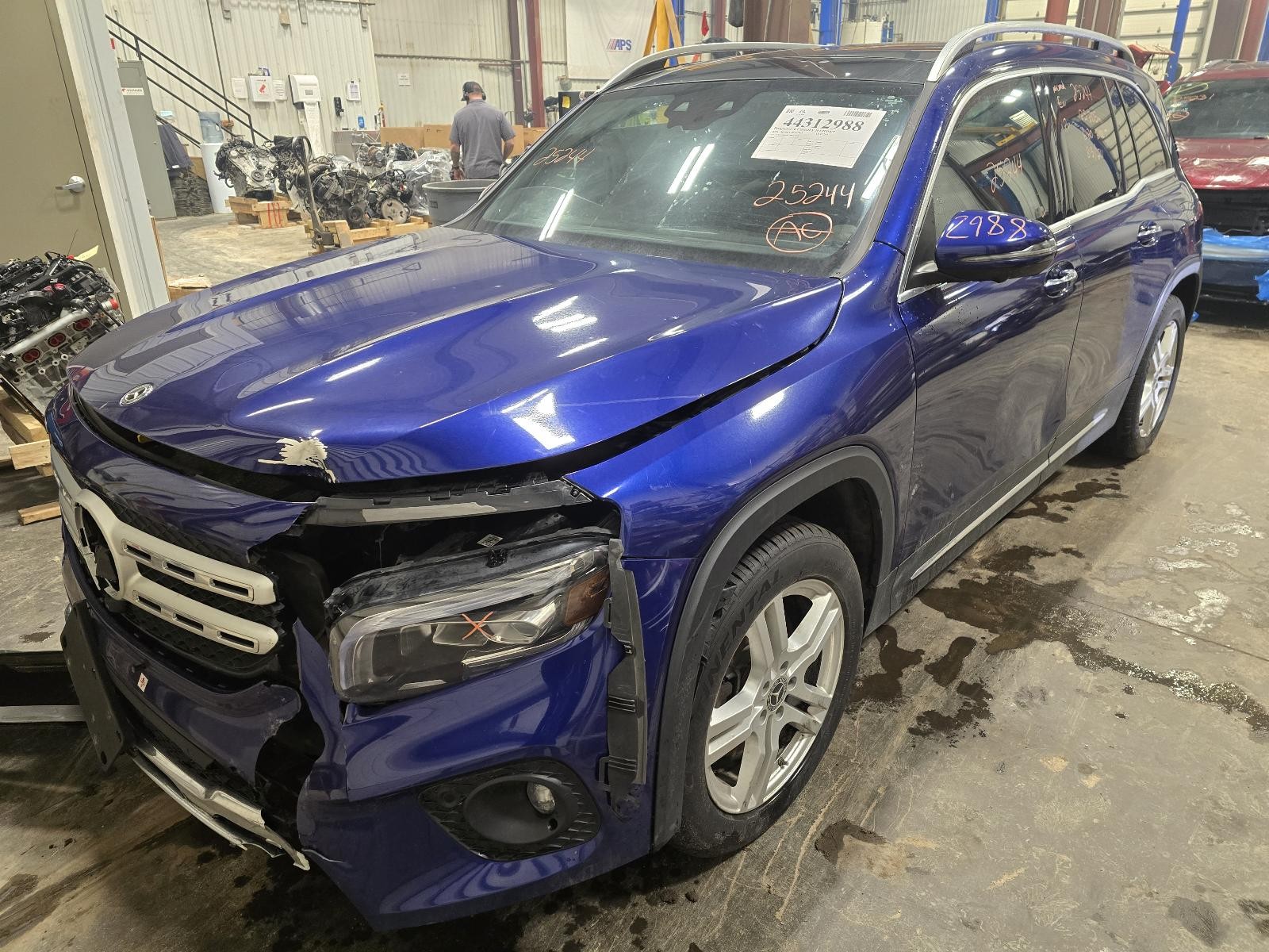 Used Right Curtain Air Bag fits: 2020 Mercedes-benz Mercedes glb-class 247 Type