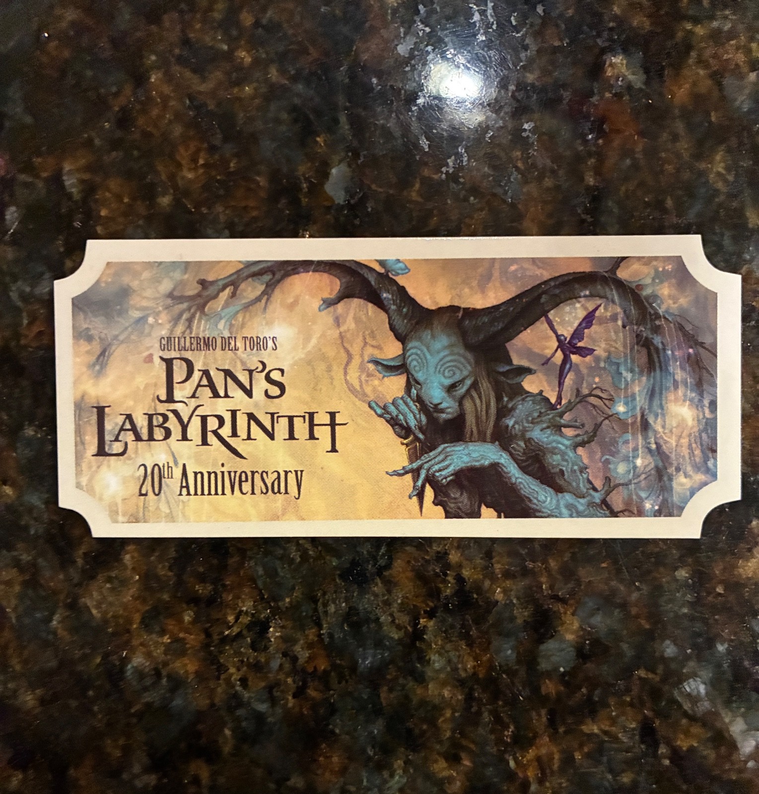 (1) Pan's Labyrinth 20th Anniversary Commemorative Ticket - Guillermo del Toro (1) Pan's Labyrinth 20th Anniversary Commemorative Ticket - Guillermo del Toro