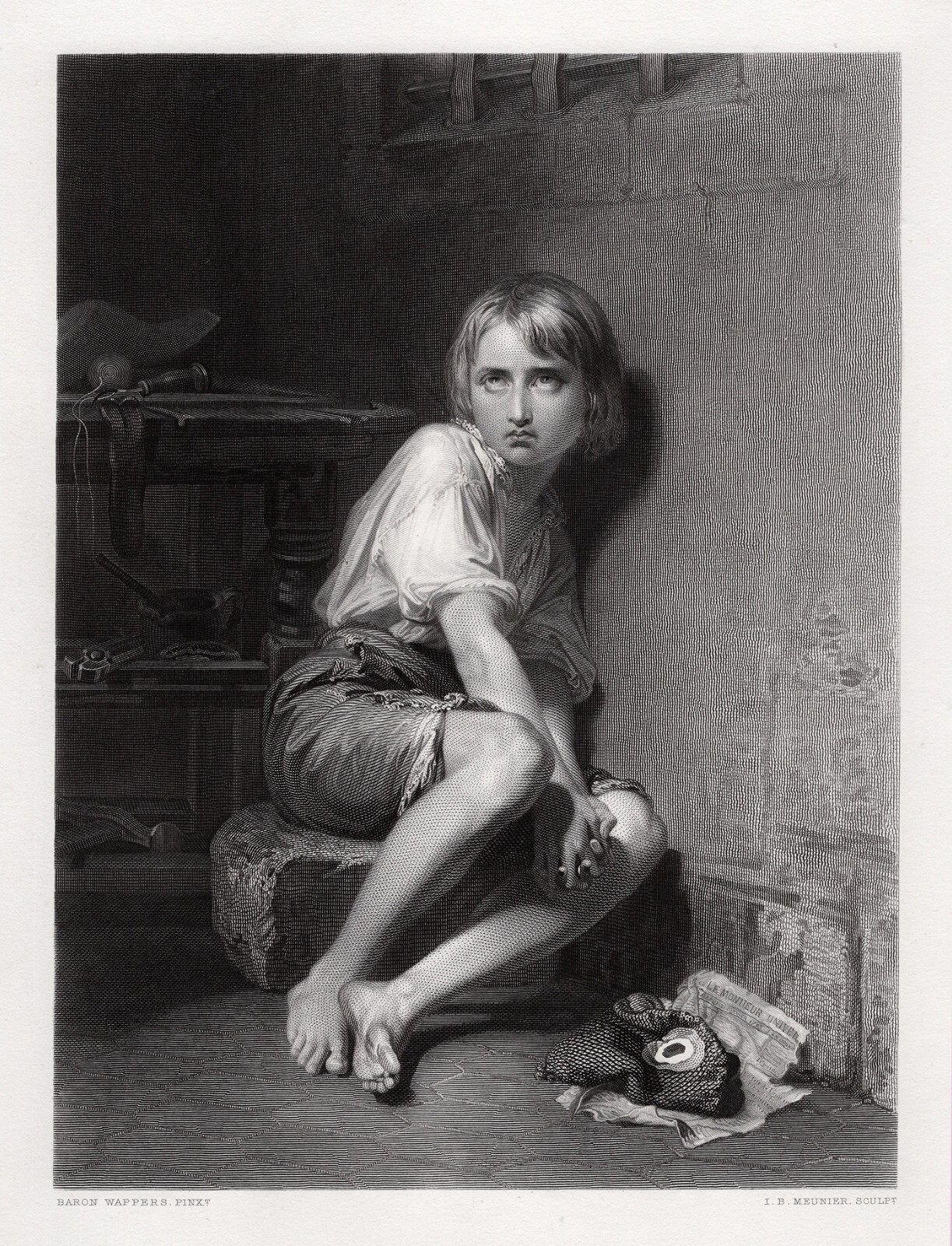WOW 1800s Gustaaf WAPPERS Engraving \