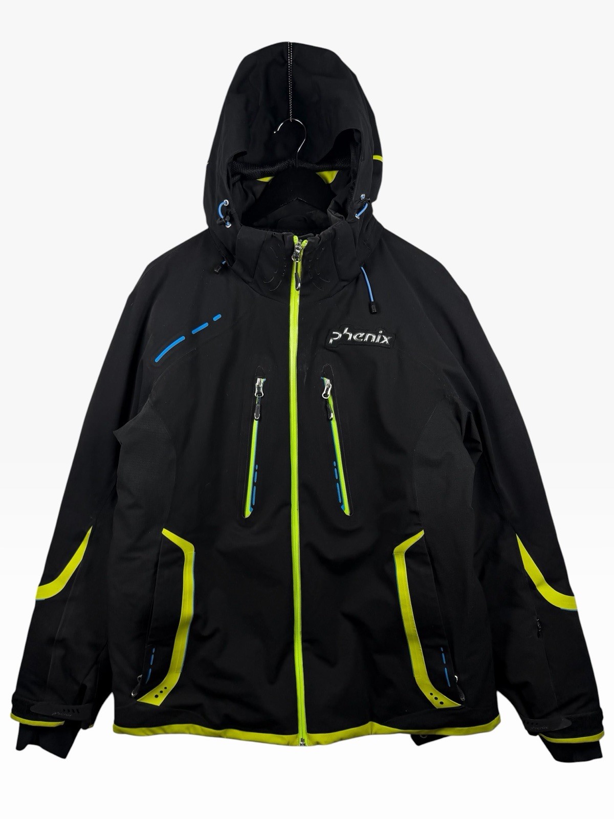 Phenix Norway Alpine Ski Team Jacket Men\'s Sz XL in Black w Neon Trim Phenix Norway Alpine Ski Team Jacket Men\'s Sz XL in Black w Neon Trim