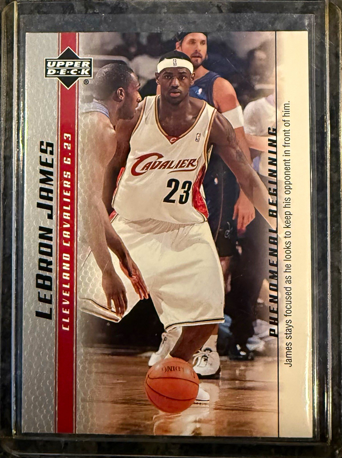 2004 Upper Deck LeBron James #14 Cleveland Cavaliers 2nd Year Card NM 2004 Upper Deck LeBron James #14 Cleveland Cavaliers 2nd Year Card NM