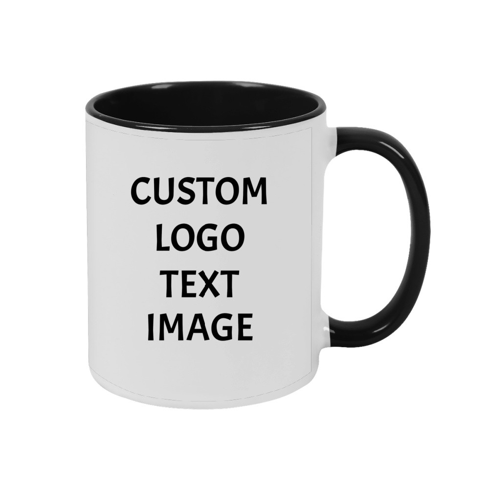 Two Tone Double Color Mug Custom Picture Name Text Personalized Office Work Cup Two Tone Double Color Mug Custom Picture Name Text Personalized Office Work Cup