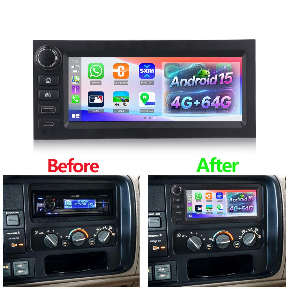 4+64GB CarPlay Android 15 Plug Play GPS Car Radio For Chevrolet C 1500 1995-1999 4+64GB CarPlay Android 15 Plug Play GPS Car Radio For Chevrolet C 1500 1995-1999