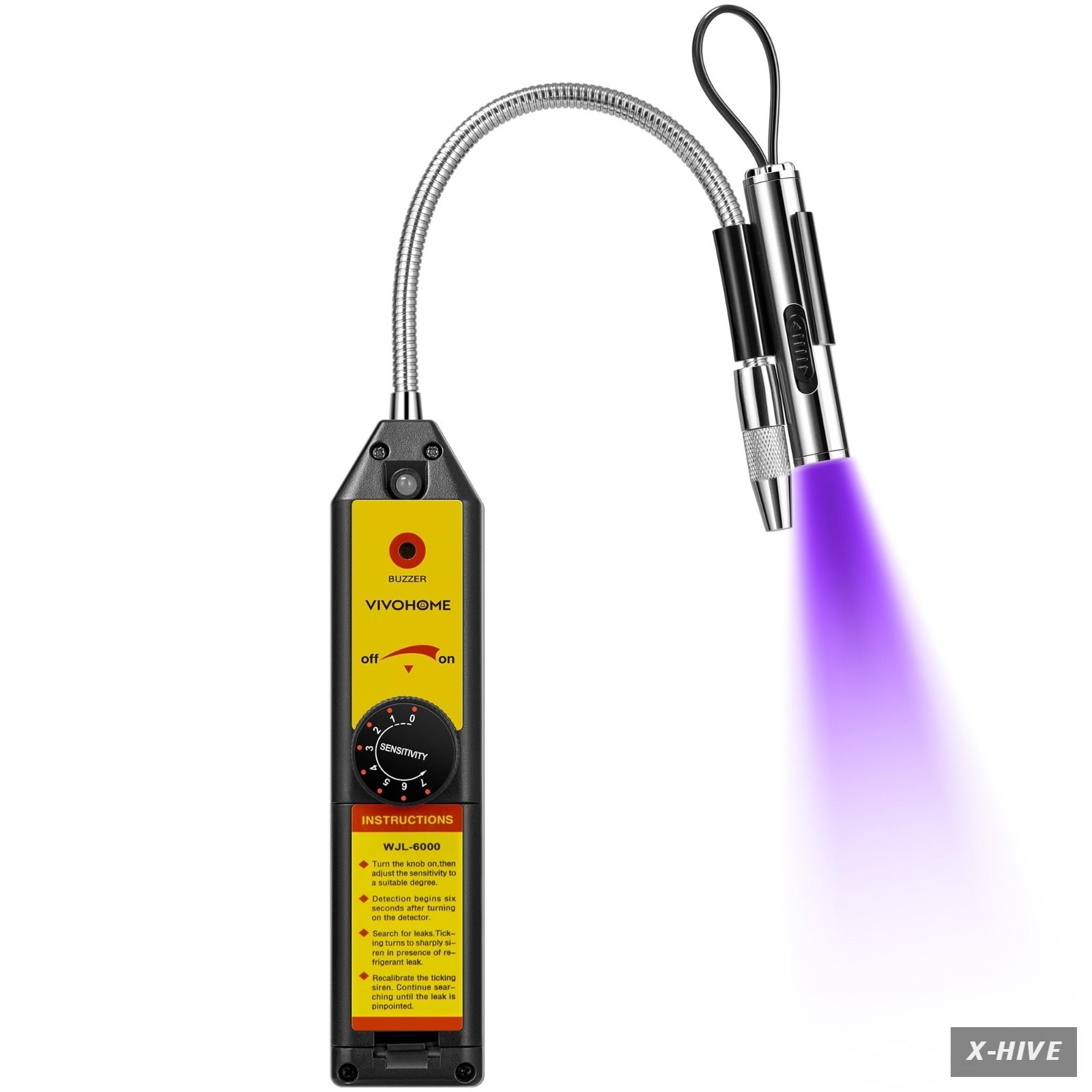 HVAC Refrigerant Freon Leak Detector with LED Light,AC Sniffer Leak De