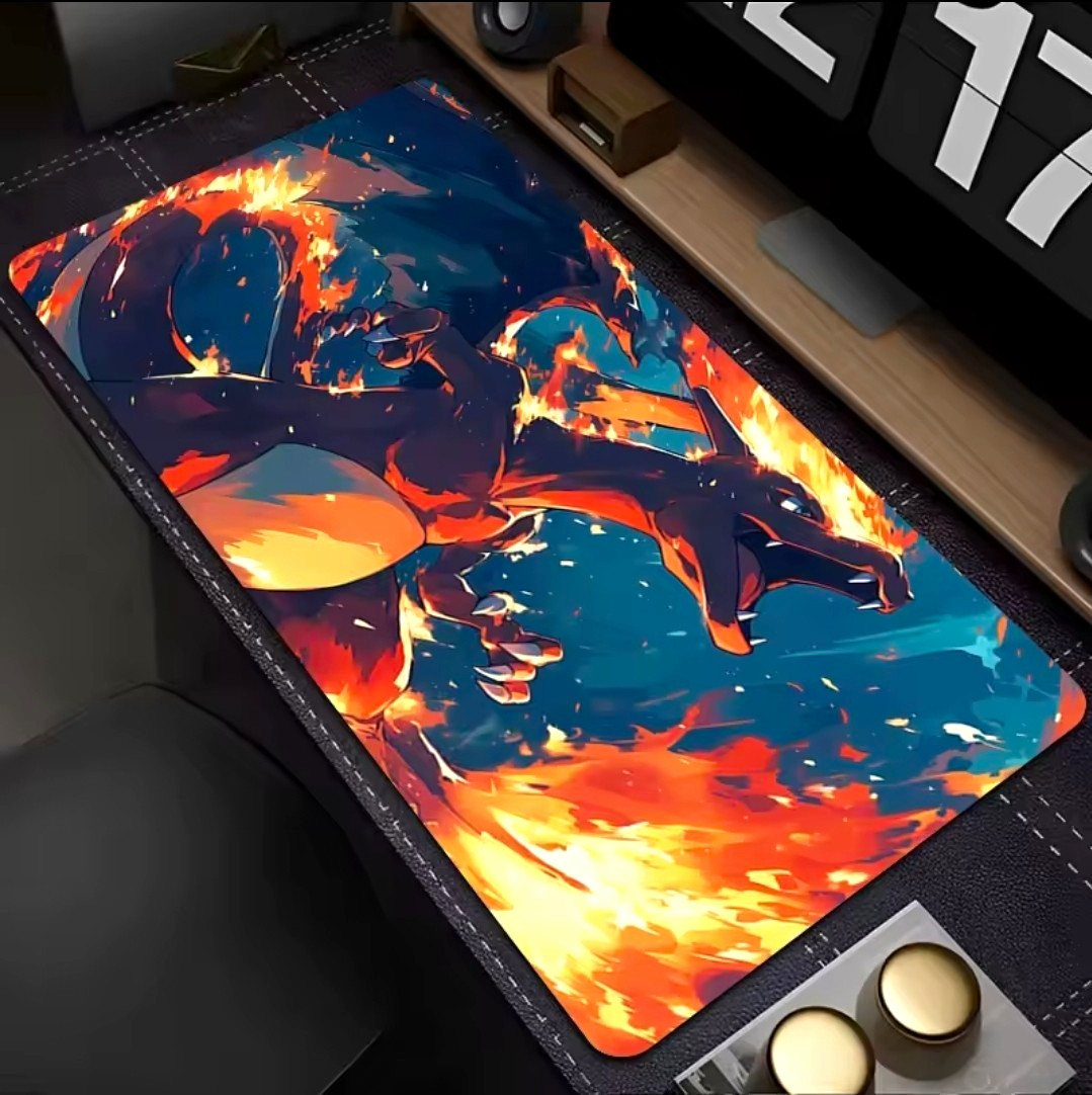Charizard Fire Dragon Pictorial Mouse Pad Desk Mat, Multicolor 600x300x2mm Charizard Fire Dragon Pictorial Mouse Pad Desk Mat, Multicolor 600x300x2mm