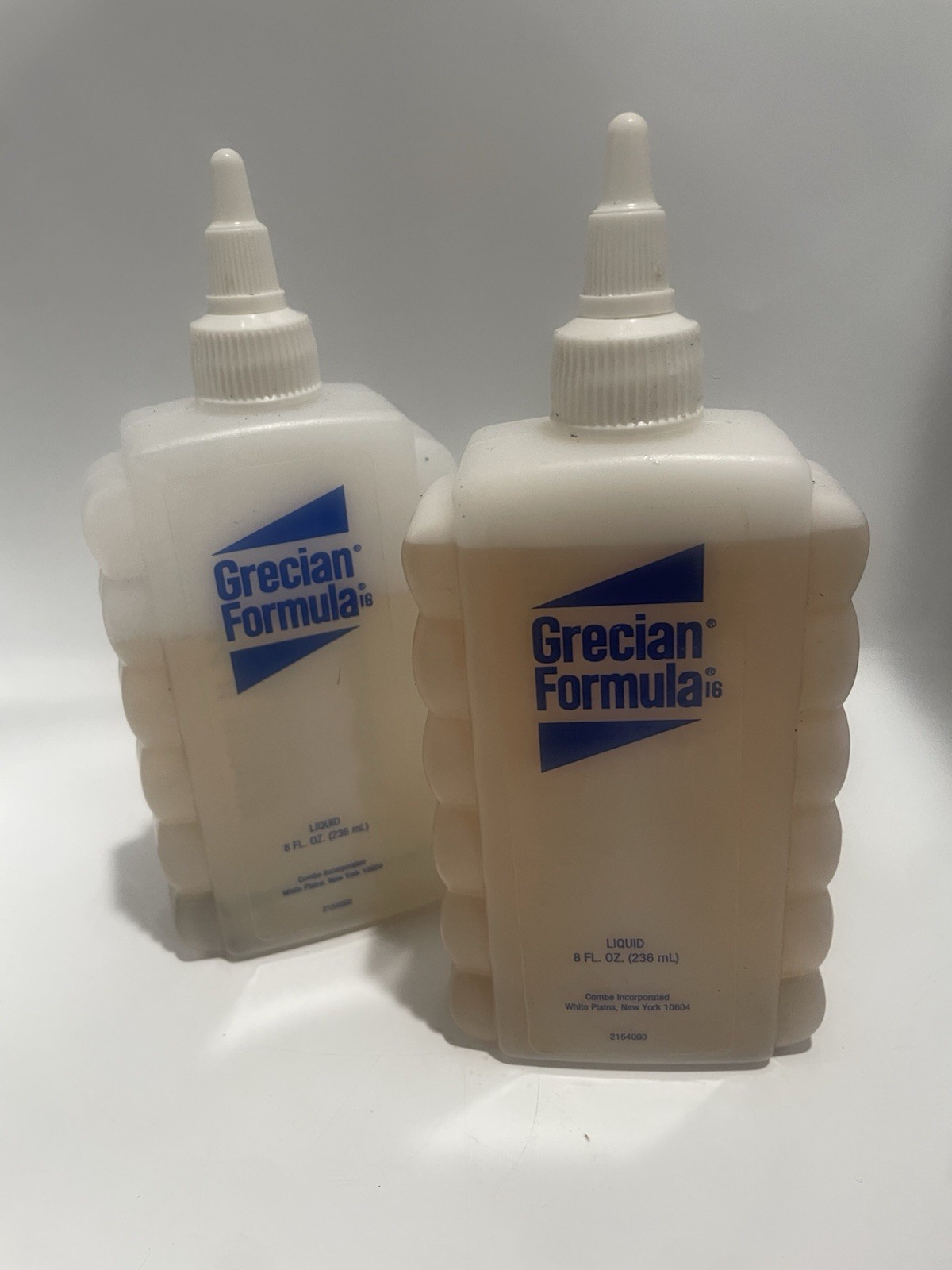 2-Grecian Formula 16 Discontinued -Graduallly Restores Color 8oz. Bottles- Open. 2-Grecian Formula 16 Discontinued -Graduallly Restores Color 8oz. Bottles- Open.