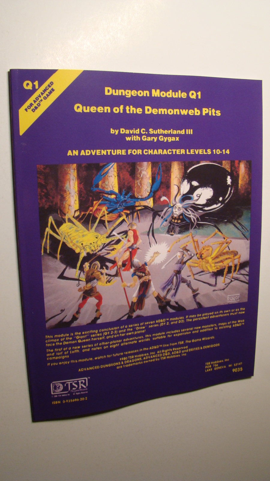 MODULE Q1 - QUEEN OF THE DEMONWEB PITS *NEW NM/MT 9.8 NEW MINT* DUNGEONS DRAGONS