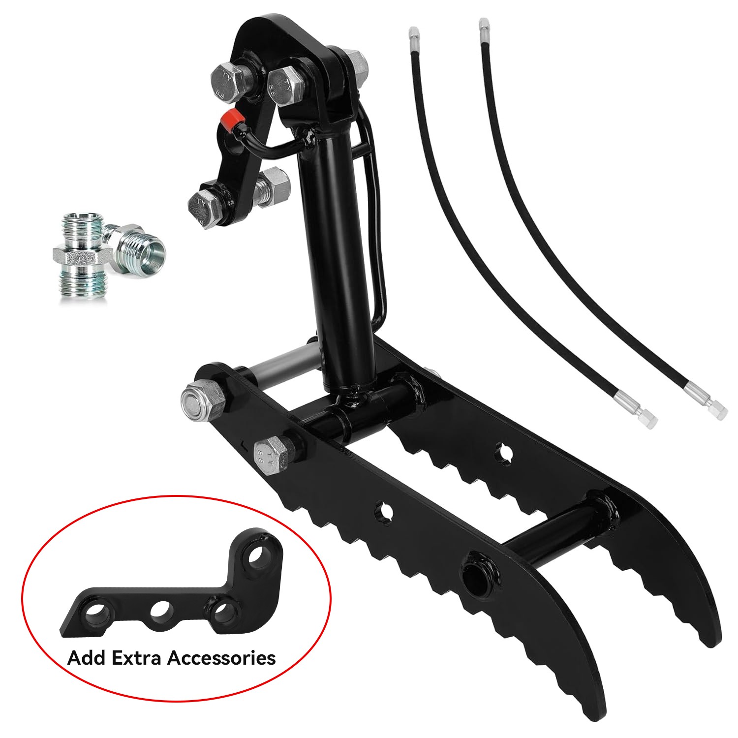 Universal Hydraulic Thumb Clip for Mini Excavators TYPHON Attachment up to 3tons