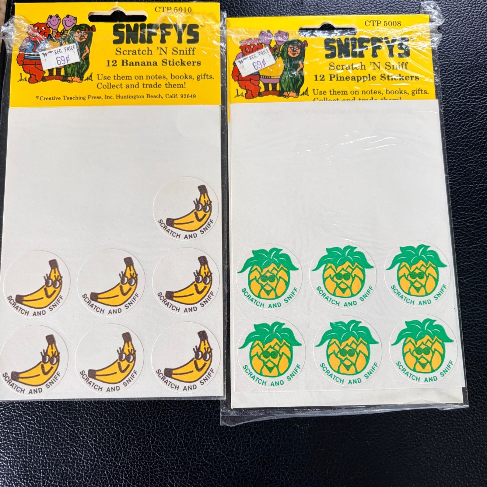 Vintage Sniffys Scratch N Sniff Stickers Banana Pineapple Creative Teaching Pres Vintage Sniffys Scratch N Sniff Stickers Banana Pineapple Creative Teaching Pres