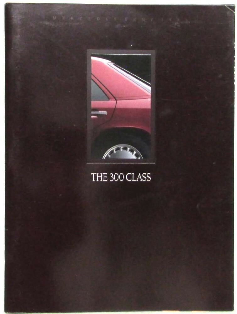 1989 Mercedes-Benz 300 Class Prestige Sales Brochure
