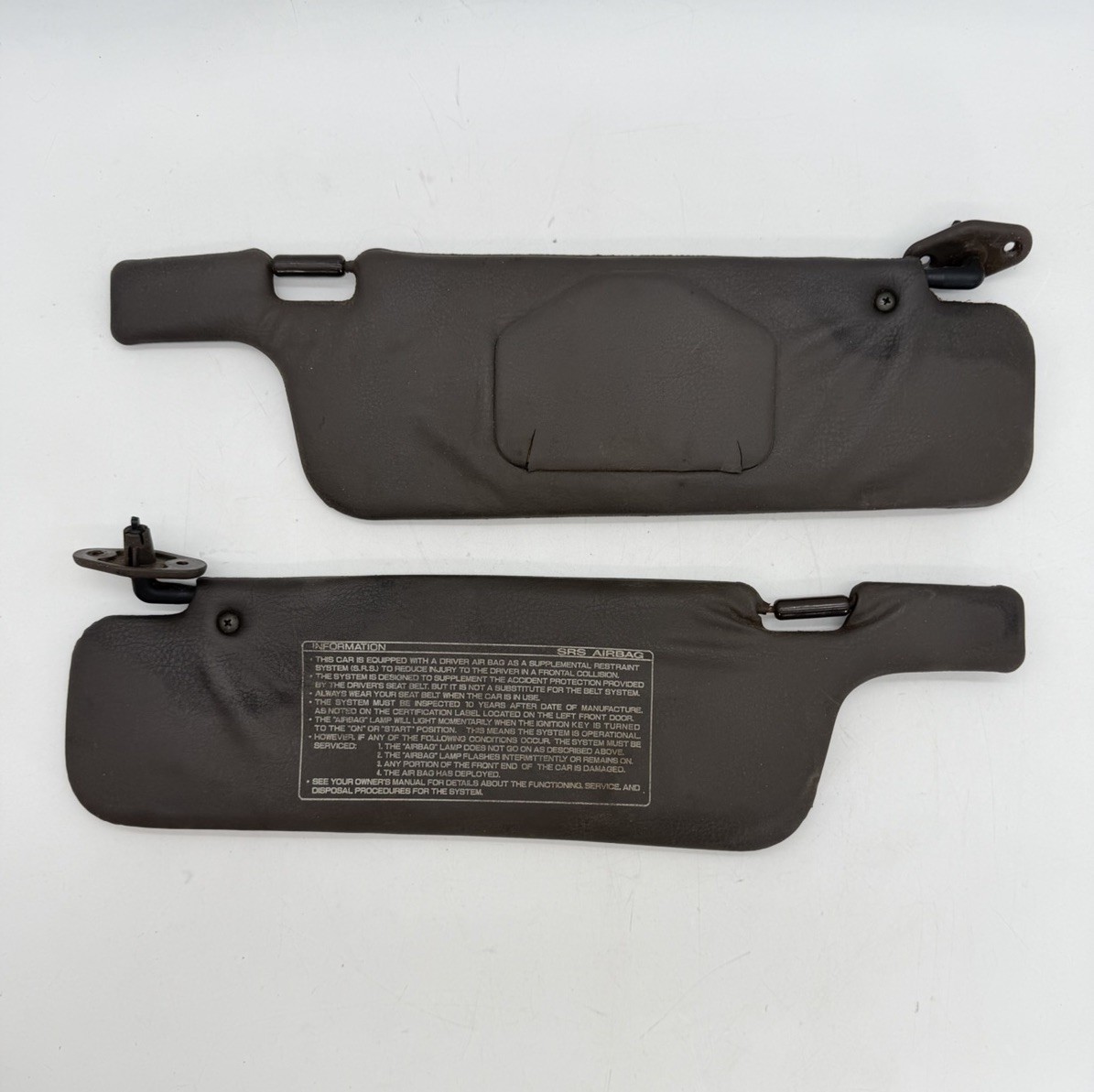 Vintage 1990-1992 Infiniti M30 Convertible Sun Visor Set Of 2 (Read Desc) RARE