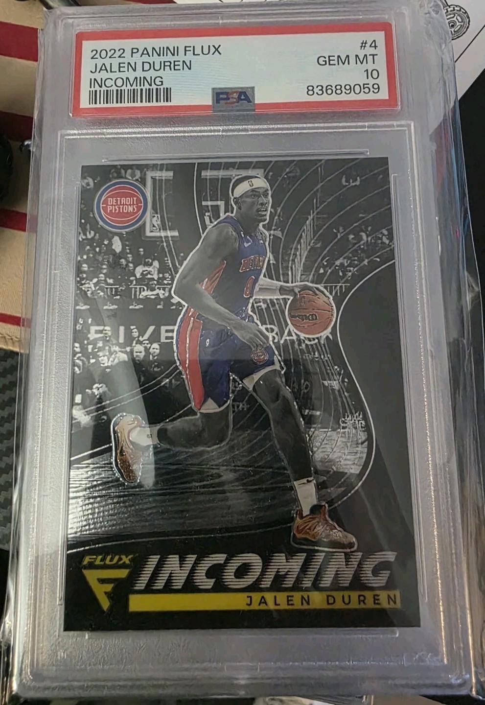 2022 Panini Flux Jalen Duren Incoming Only PSA 10 POP 2022 Panini Flux Jalen Duren Incoming Only PSA 10 POP