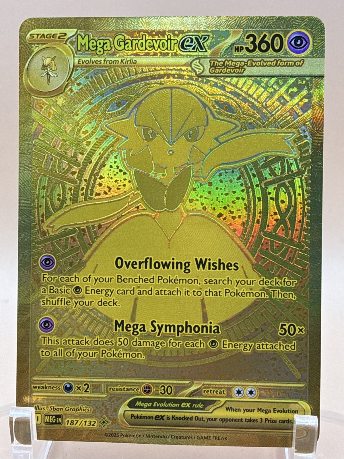 Mega Gardevoir ex 187/132 Me01: Mega Evolution Holo