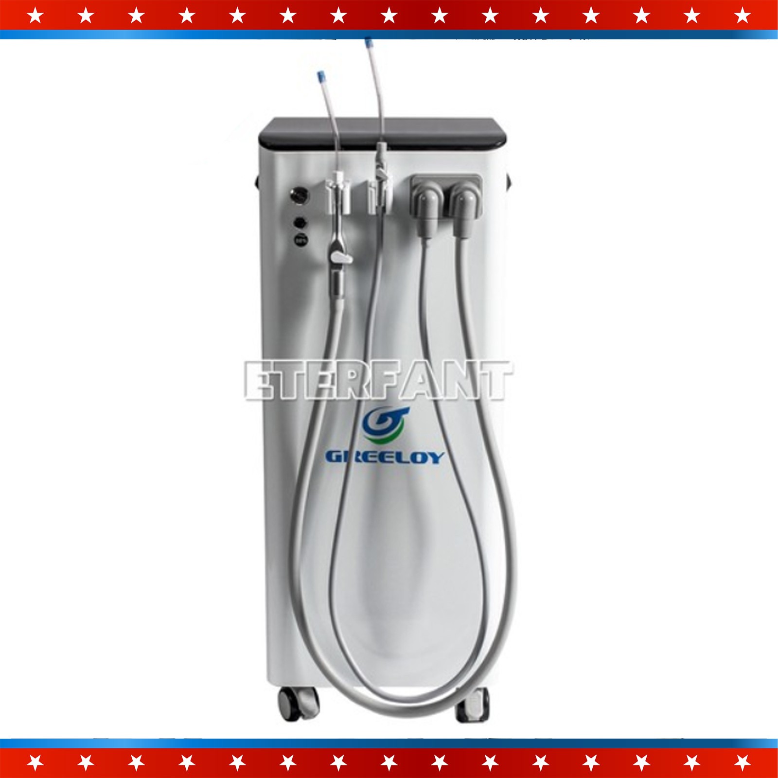 ETERFANT Mobile Dental Suction Unit System Negative Pressure Pump High Volume