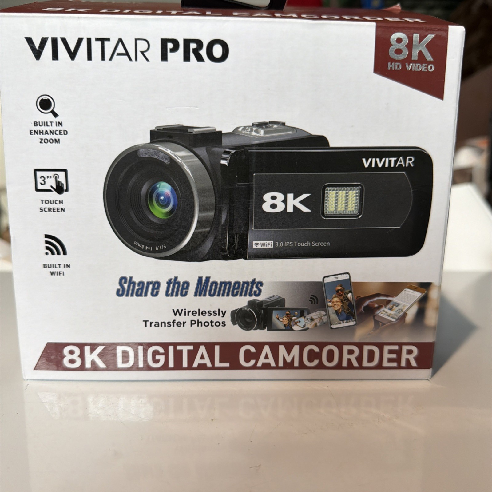 Vivitar Pro 8K Digital Video Camcorder | 18X Zoom| HD Recording | Compact Camera Vivitar Pro 8K Digital Video Camcorder | 18X Zoom| HD Recording | Compact Camera