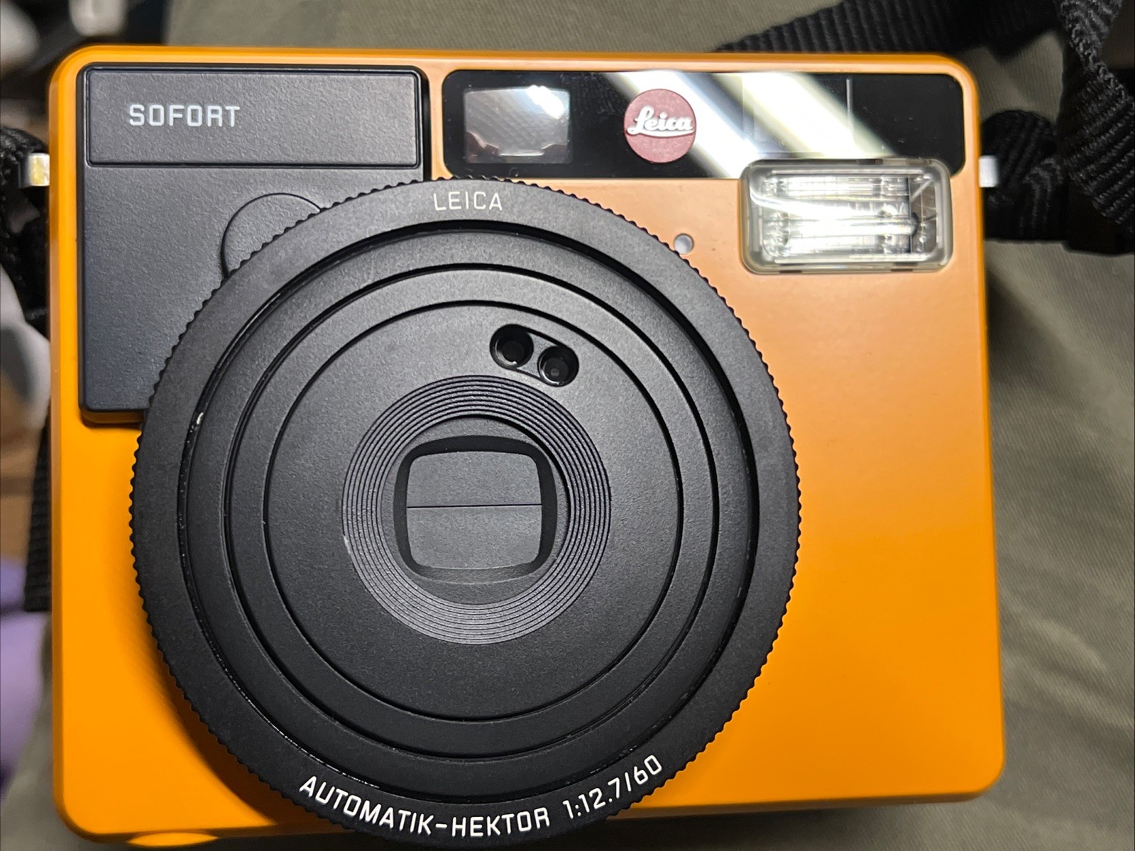 Leica SOFORT 2754 Instant AF Film Camera Orange tested working
