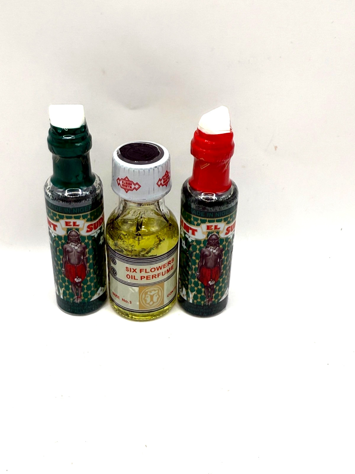 ATTRACTION SET (2Bint El Sudan Perfume Oils 12ml EA + 1Six Flowers Perfume 18ml)