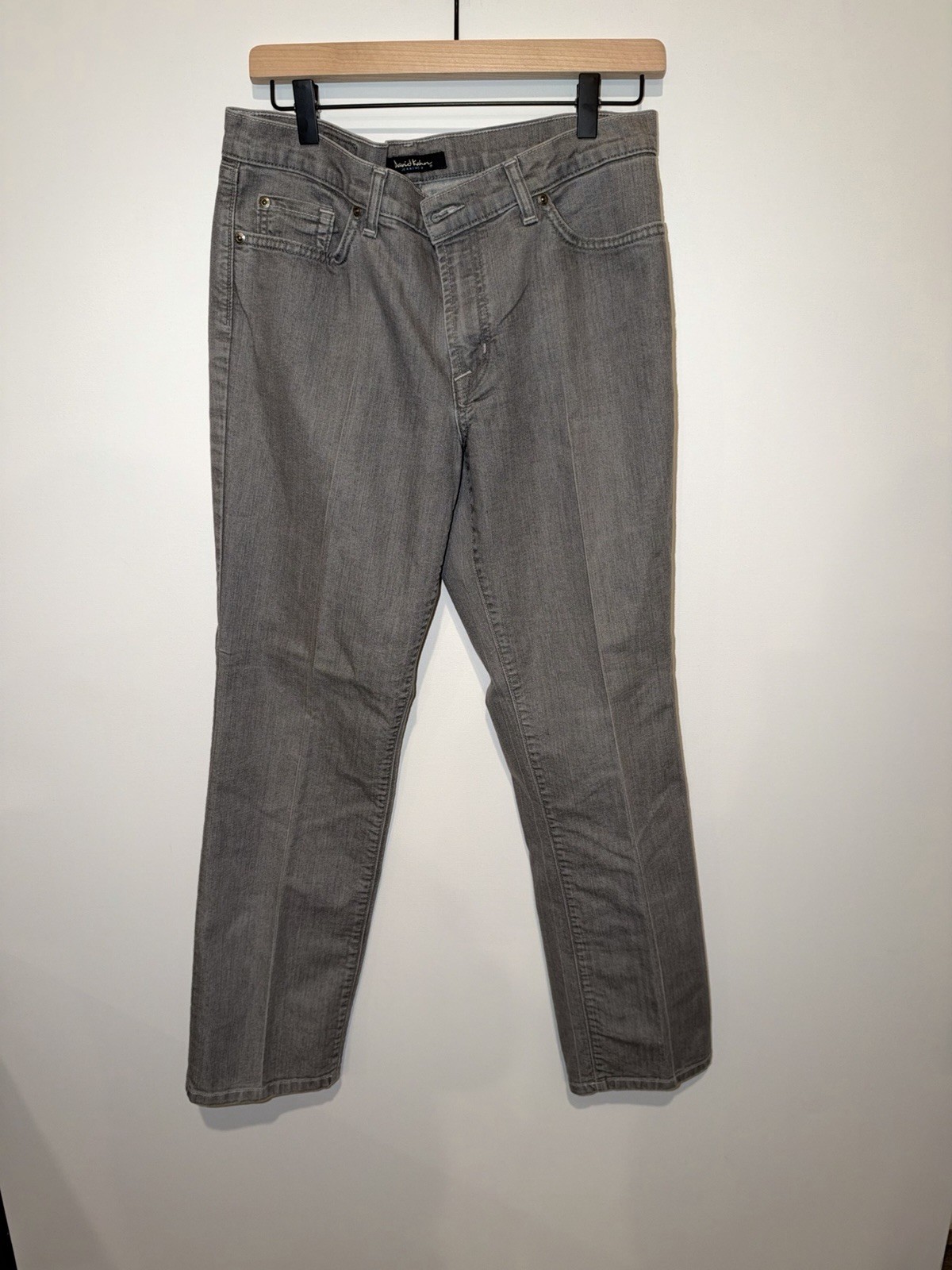 David Kahn Jeanswear Women\'s 12P Gray Jeans Straight Leg Made in USA