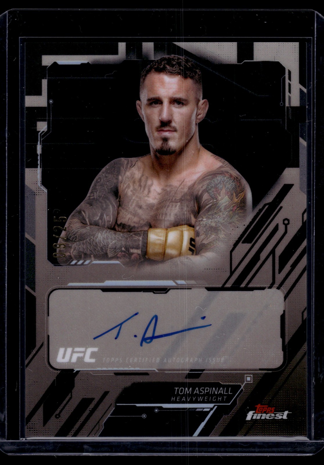 2025 Topps Finest UFC - The Finest Autographs Tom Aspinall #TFA-TA Black... 2025 Topps Finest UFC - The Finest Autographs Tom Aspinall #TFA-TA Black...