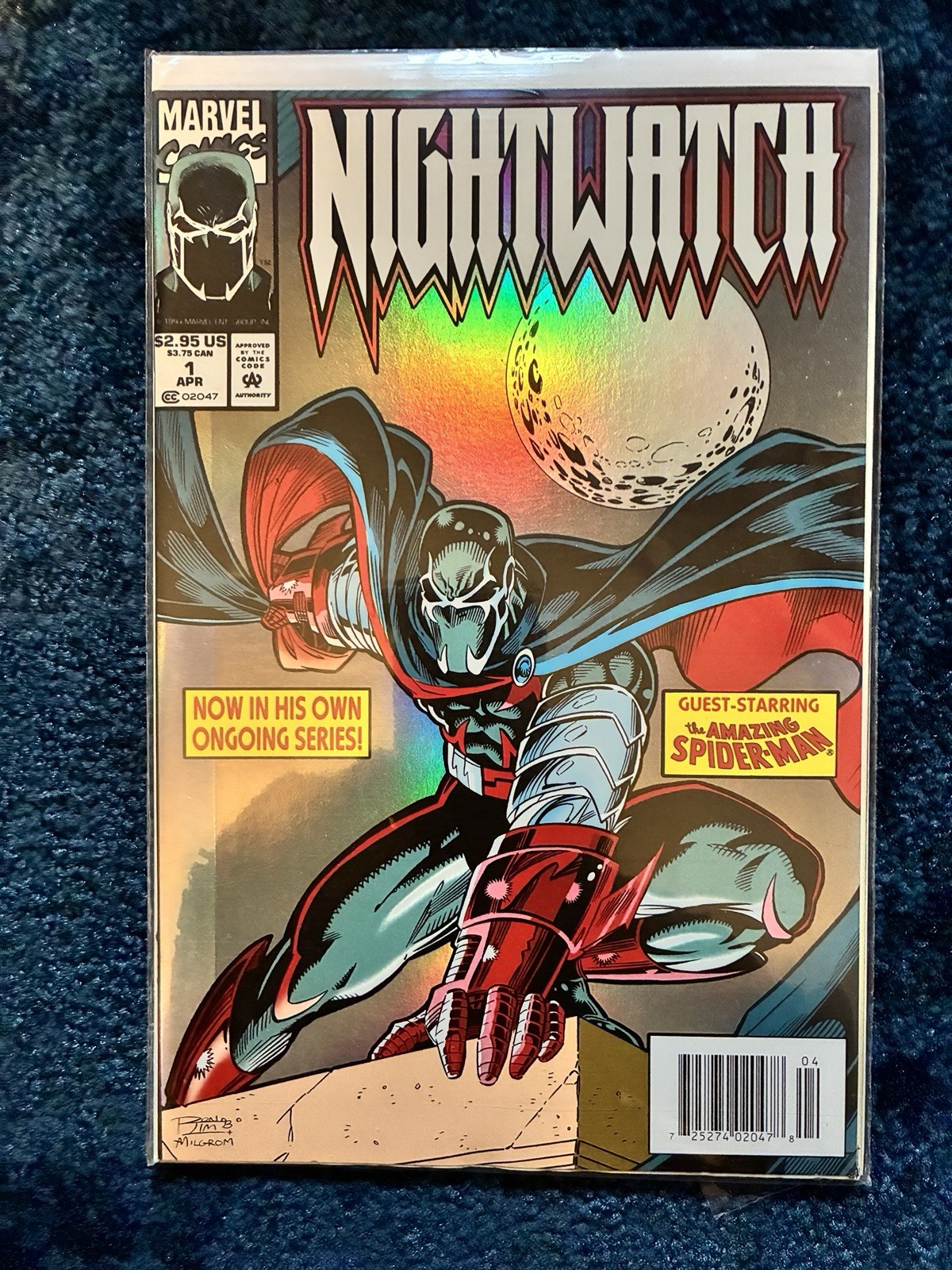 NIGHTWATCH #1 (Marvel Comics 1994) -- Foil Cover -- NEWSSTAND VARIANT NIGHTWATCH #1 (Marvel Comics 1994) -- Foil Cover -- NEWSSTAND VARIANT