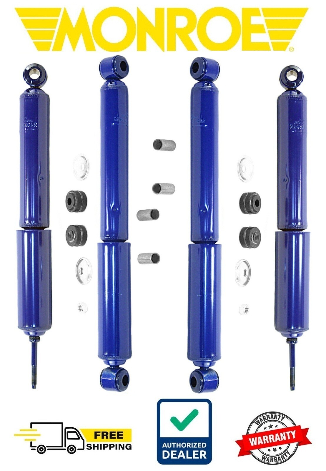 Shock Absorbers Monroe Front & Rear 4PCS Set For Suzuki Samurai 1986-1995 Shock Absorbers Monroe Front & Rear 4PCS Set For Suzuki Samurai 1986-1995