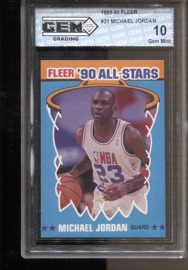1990-91 Michael Jordan Fleer All-Stars #5 Gem Mint 10 Chicago Bulls GOAT HOF MVP