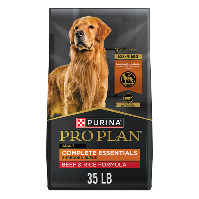 New w/ Purina Pro Plan Shredded Blend Beef Rice Dry Dog Food High Protein 35 Lb New w/ Purina Pro Plan Shredded Blend Beef Rice Dry Dog Food High Protein 35 Lb